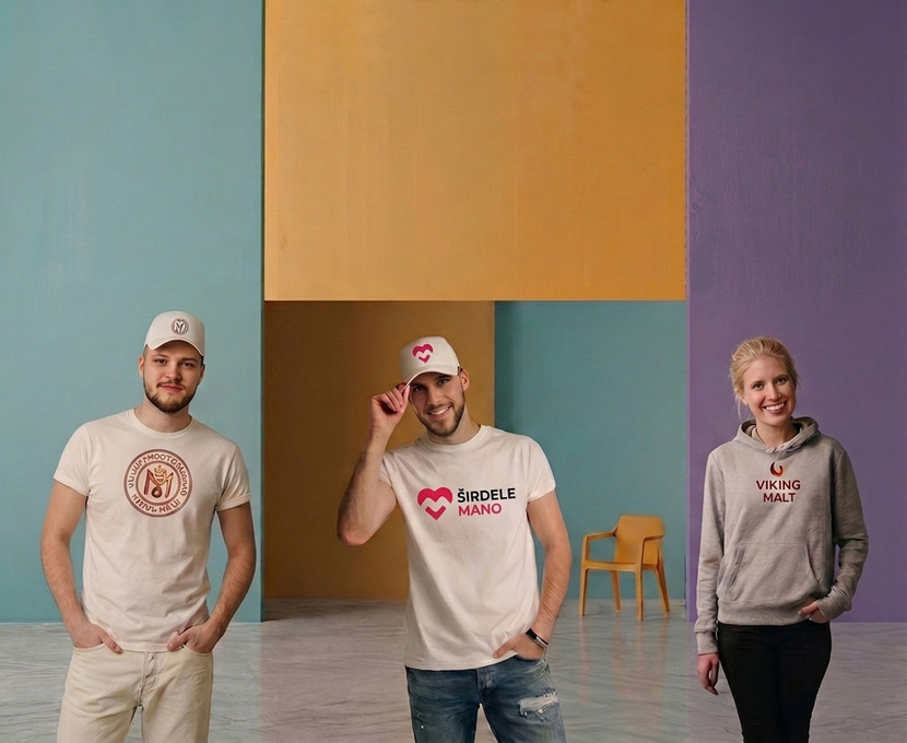 Reklaminiai drabužiai ir darbo apranga su logotipais
